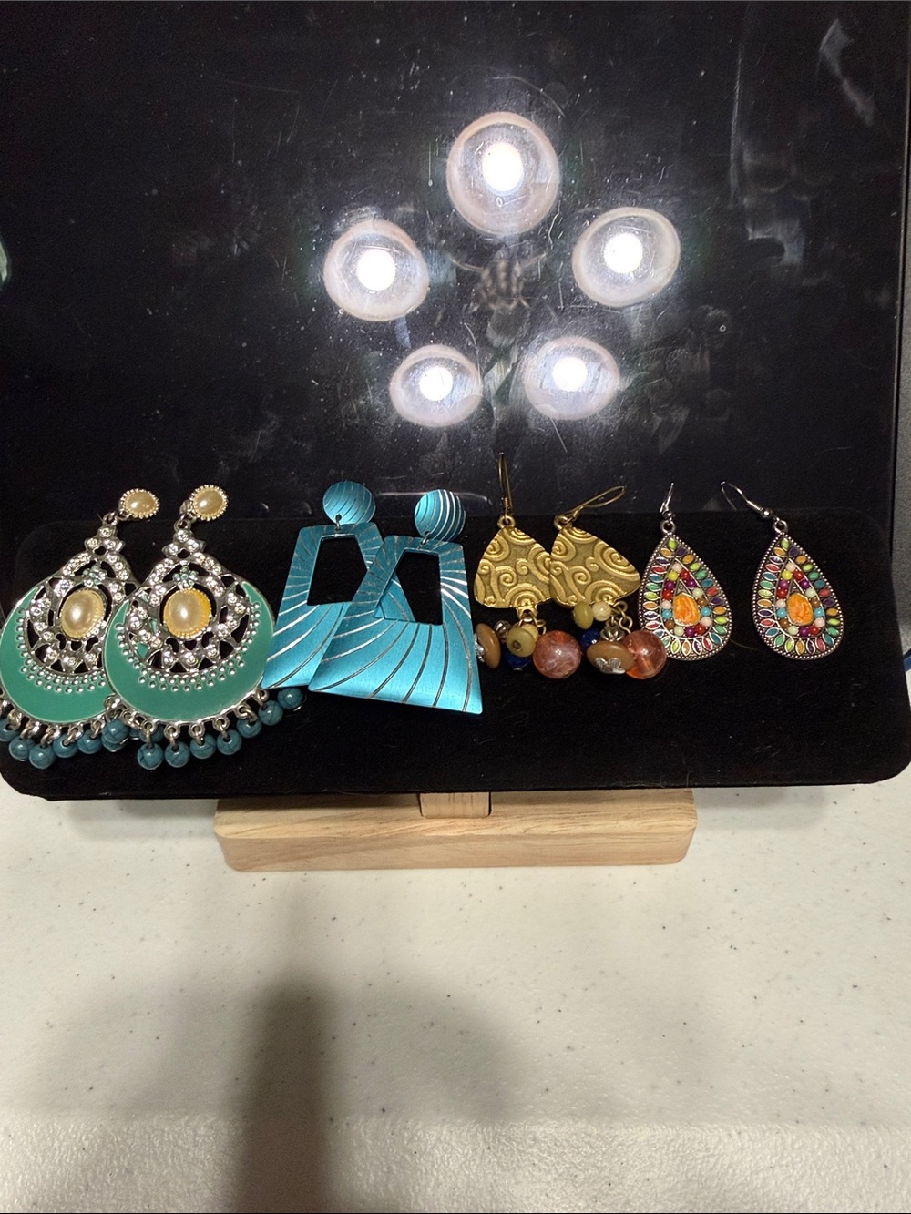 4 Pairs of Statement Boho Earrings